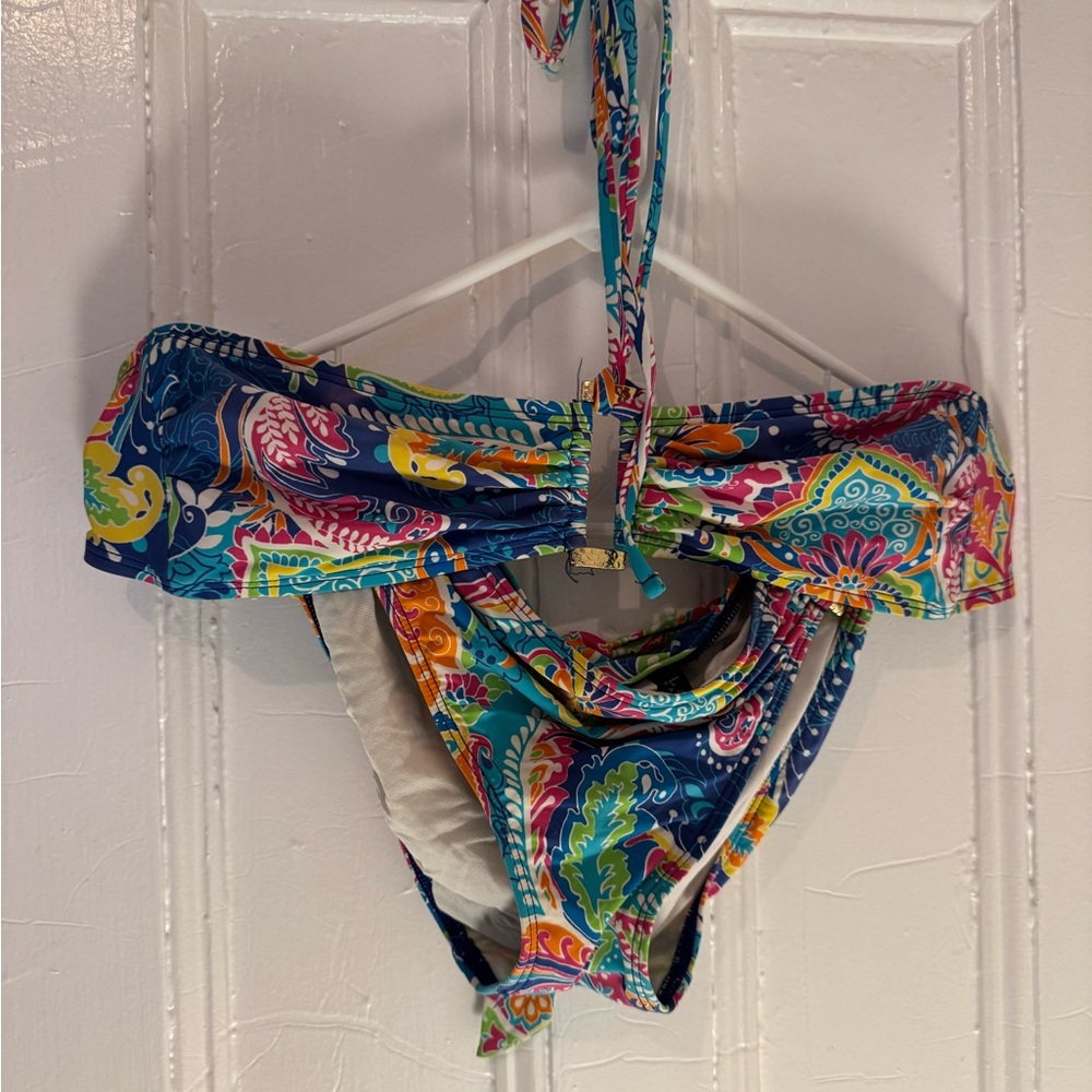 Ralph Lauren - Paisley Bandeau Bikini Set - size 10